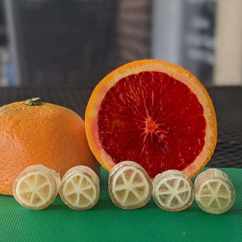 Imagen fantasma natural (sin colorante alimentario, sin jarabe de maíz) Naranja sanguina