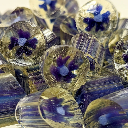 Las violetas son azules, violeta cristal