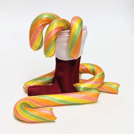 Dos bastones de caramelo de mezcla de cítricos (2)