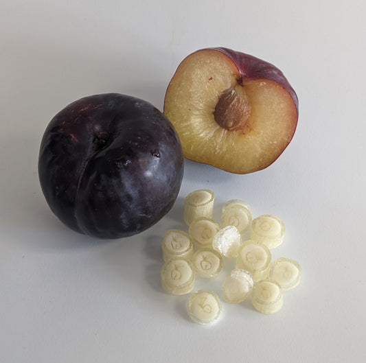 Plum Ghost Candy (A low allergen candy)