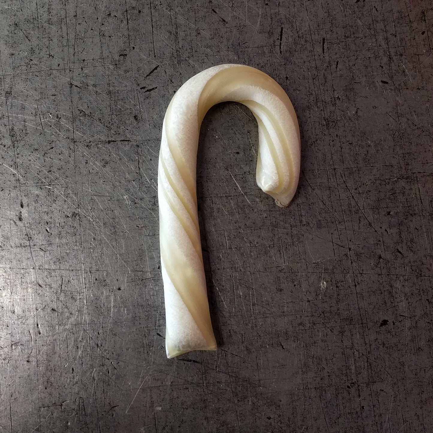 Two Snow Candy Canes *no food coloring, no corn syrup* (2)